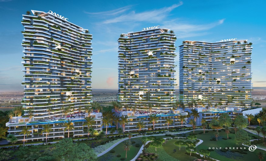 Apartment For Sale Golf Greens Tower DAMAC Hills with Luxury finishing