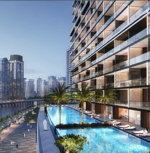 With Pond, Studio for sale in Business Bay Trillionaire Residences