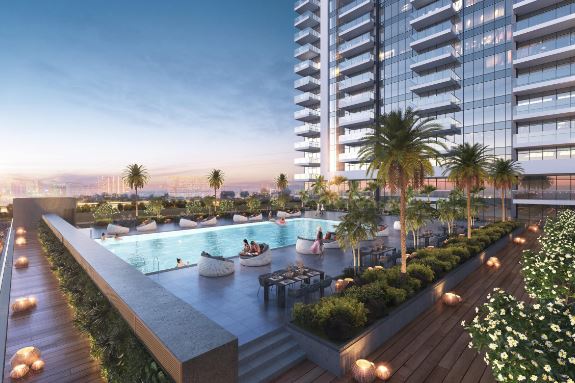In installments apartments for sale in DAMAC Hills GOLF GATE 2 Tower