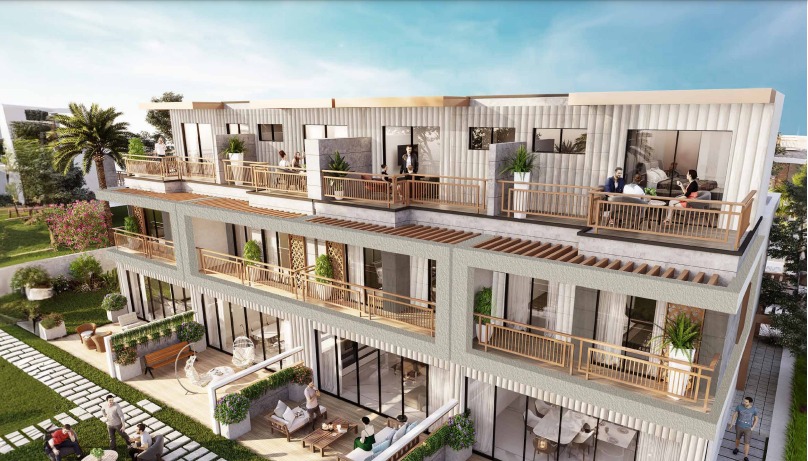 Luxury Finishing townhouses for sale in Verona Damac Hills 2