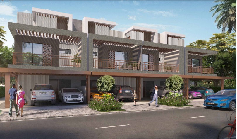 Townhouses fully finished for sale in Verona Damac Hills 2