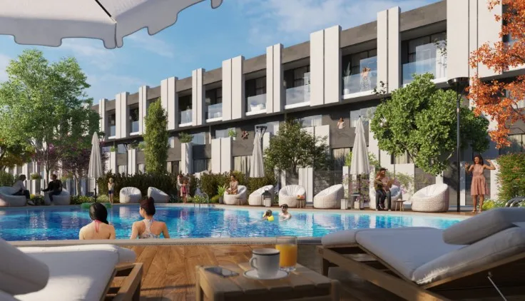 Sale in Reportage Village Khalifa City: Secure This Park & Swimming Pool View Unit