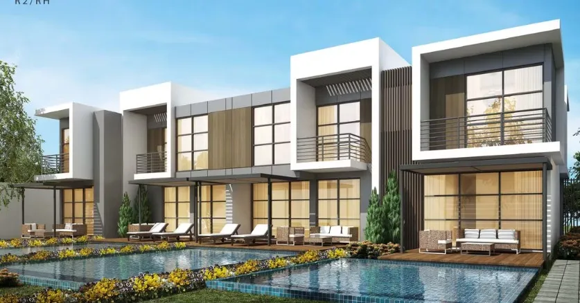 Corner Townhouse delivery now for Resale in Damac Hills 2, Sycamore